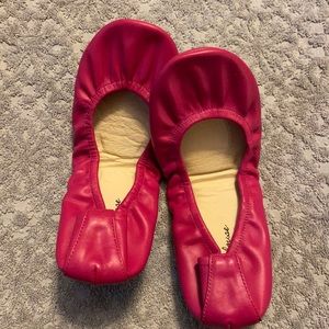 Bright pink storehouse flats size 7 leather